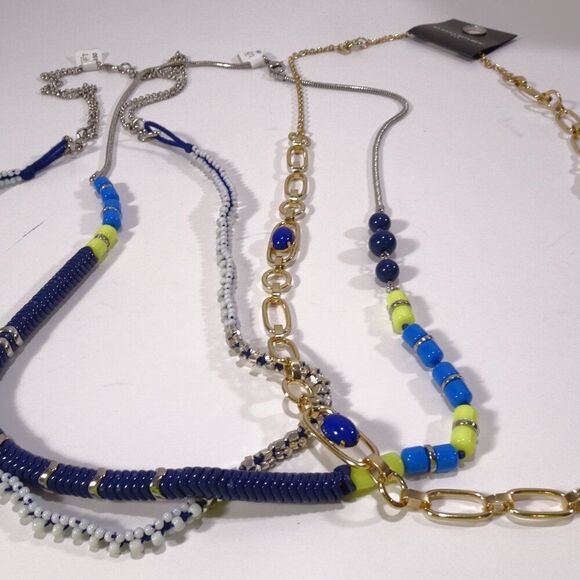 Ann Taylor Jewelry - NWT Ann Taylor Banana Republic Trio of Blue Layer Necklace NWT 120